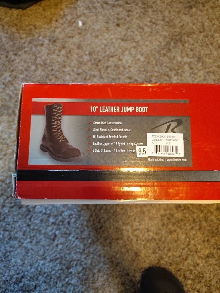 Airborne Jump Boots Size 9.5