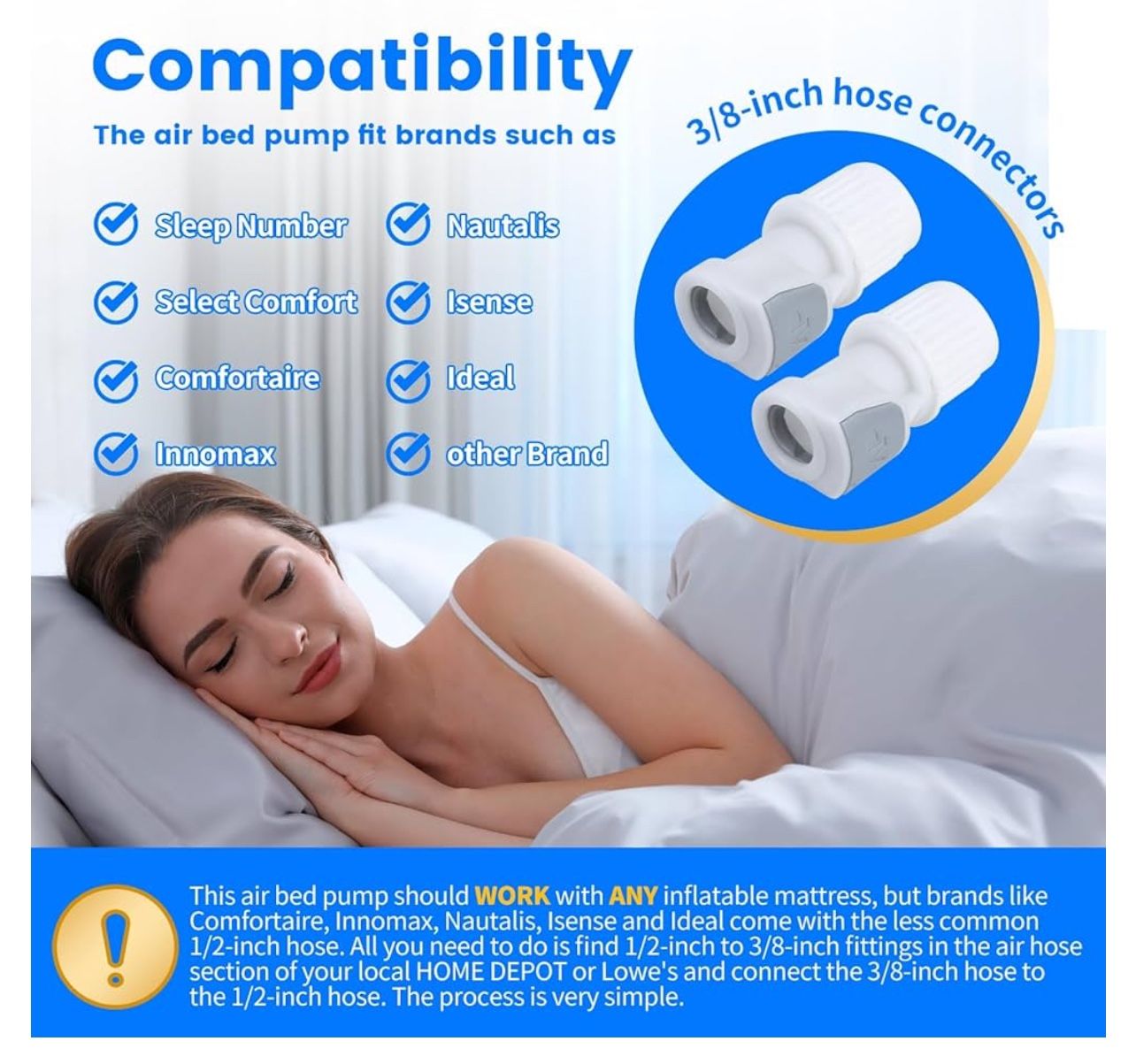 Air Pump Compatible with Select Comfort or Sleep Number Pump
