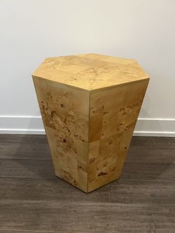 Burl Wood Side Table