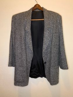 Gray Nordstrom Blazer with Black Lining
