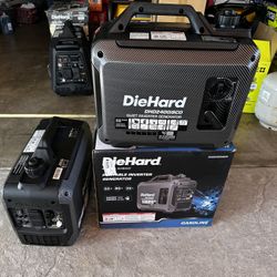 New diehard 2400w gas inverter, pull start. Try b4 u buy. $325ea. Pick up only.