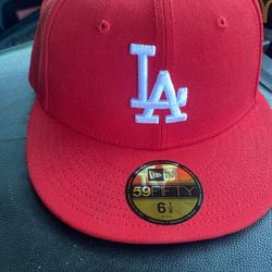 LA Dodgers 59fifty Hat 6 7/8 