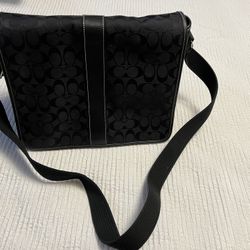 Coach Black Saddle Purse/Bag