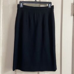 Talbots women’s black wool pencil skirt size 4