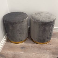 Grey Ottoman 