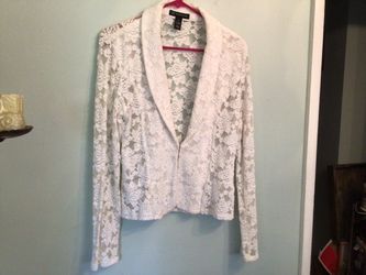 Blazer color white brand INC size M