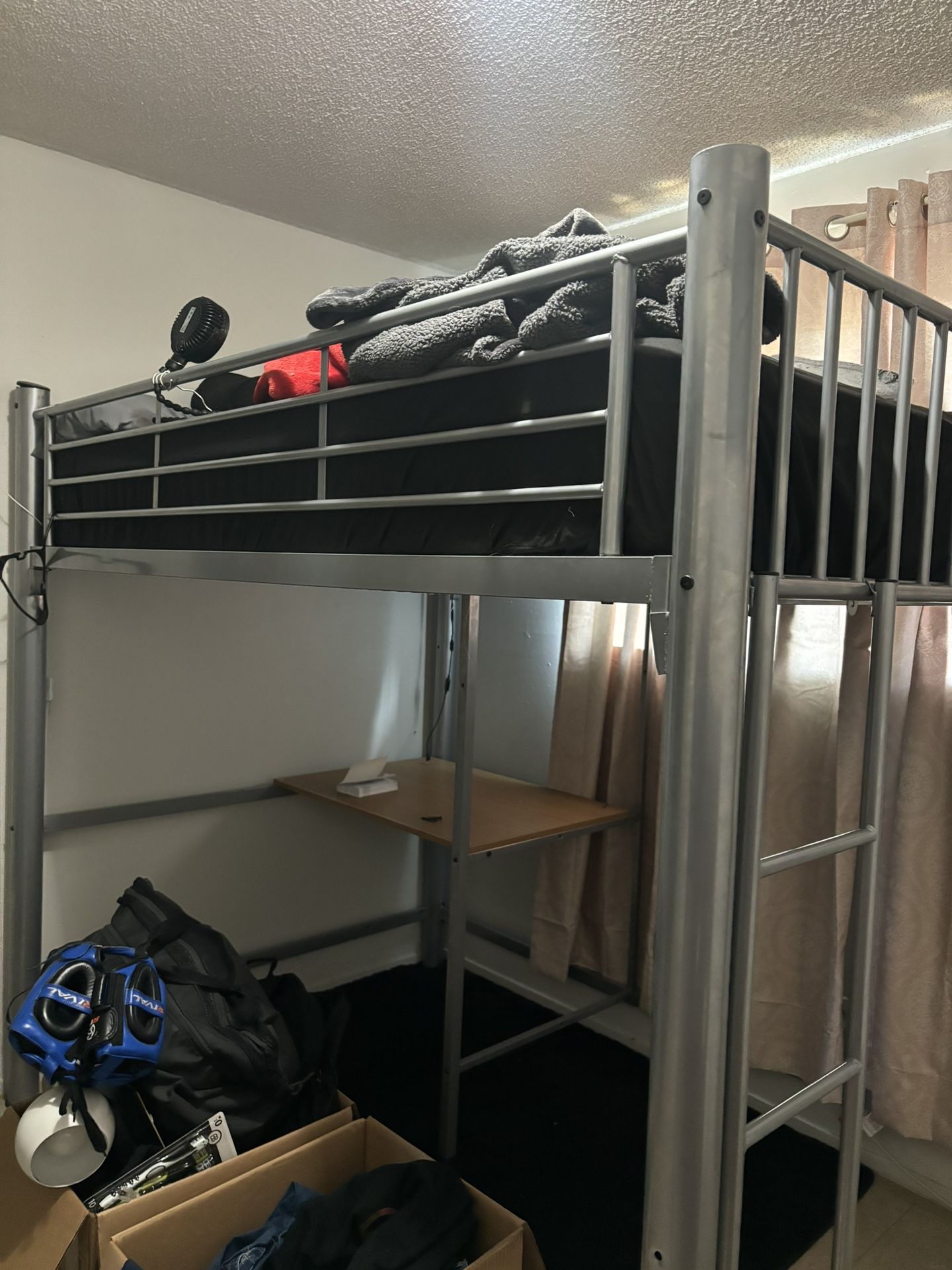Full Size Bed Frame With Desk