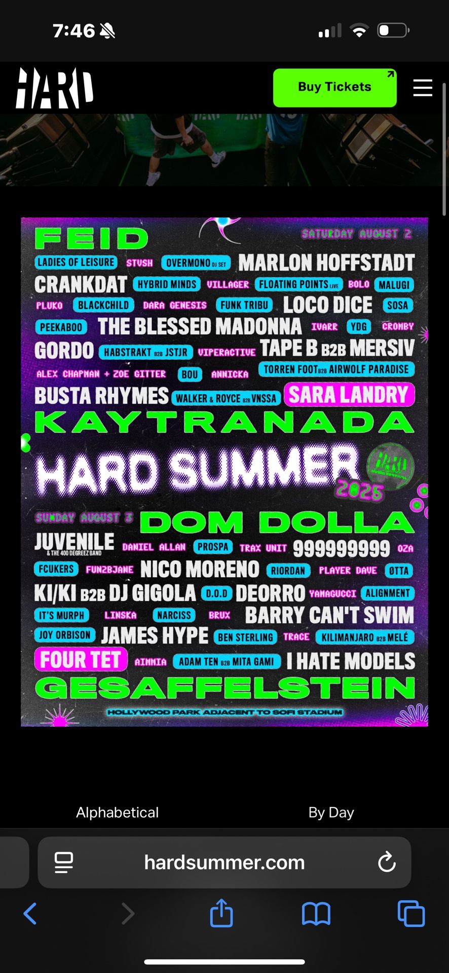 2 day GA+ hard summer pass