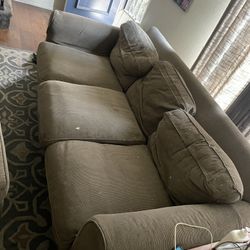 FREE.     sleeper couch with ottoman 