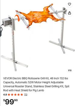 VEVOR Electric BBQ Rotisserie Grill Kit
