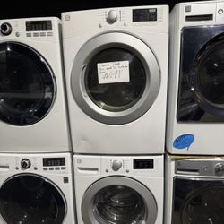 Kenmore White Front Load Washer And Gas Dryer Set 