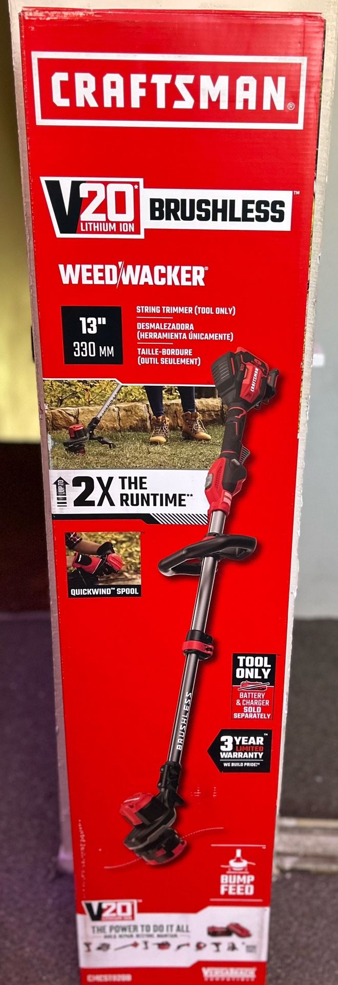 *Brand New* Craftsman V20 Brushless Weedwhacker