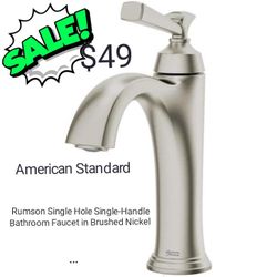 American Standard

Rumson Single Hole Single-Handle Bathroom Faucet in Brushed Nickel

