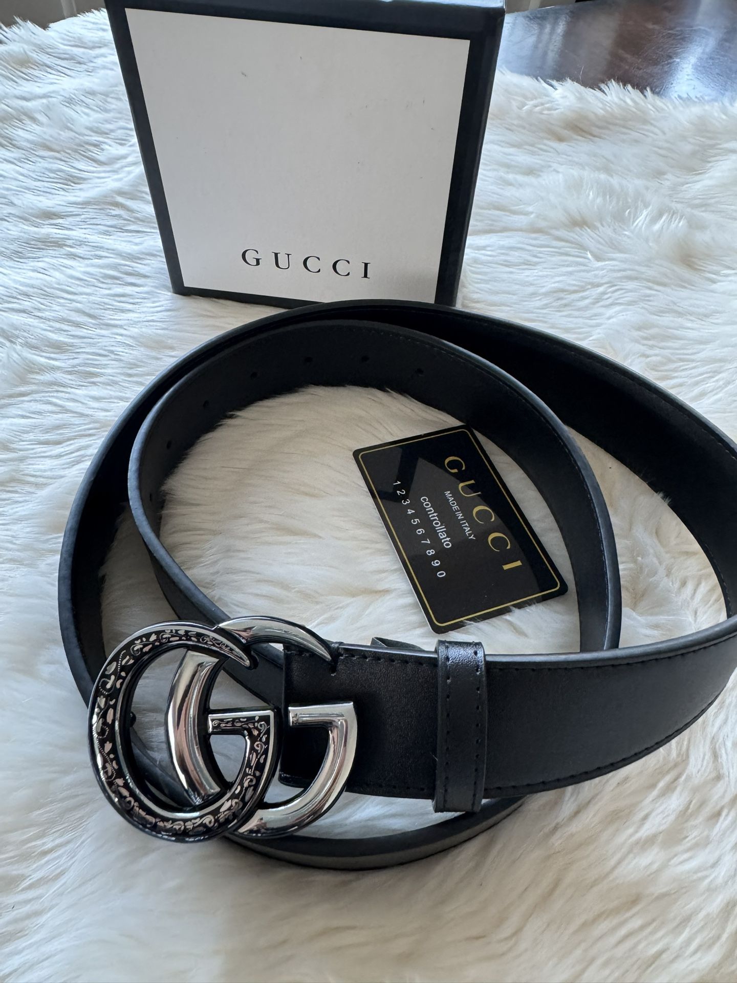 Cinturón Negro Gucci
