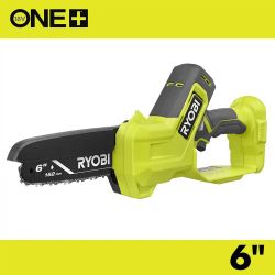 RYOBI 18V 6 in. Cordless Battery Compact Pruning Mini Chainsaw 