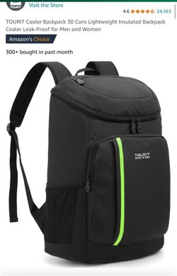 TOURIT Cooler Backpack 30 Cans Lightweight Insulated Backpack Cooler