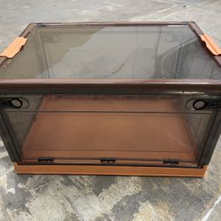 New Clear 3 Side Doors Plastic Storage Box