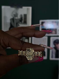 Gold-Tone Character Figure Ring