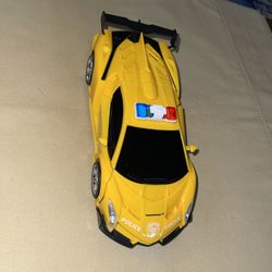 Yellow Police Transformer 