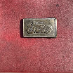Vintage Motorcycle Belt Buckle