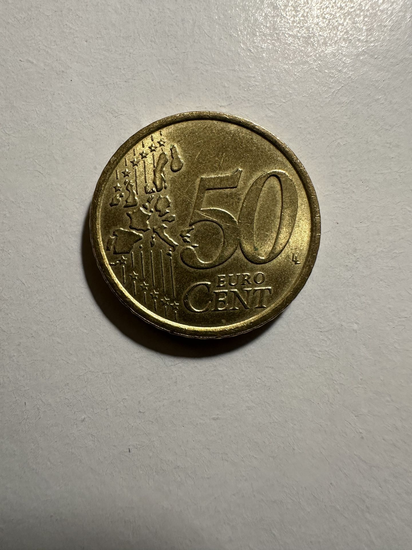 2002 Italy 50 Euro Cent Coin- Emperor Marcus Aurelius On Horseback