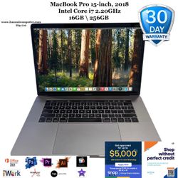 MacBook Pro (15-inch, 2018)Intel Core i7, 16GB, 256GB "H91716"