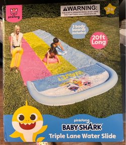 Baby shark water slide