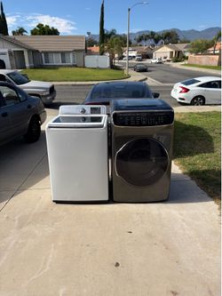 samsung washer and gas dryer  (delivery available)