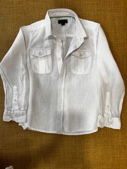 White linen, long sleeves shirt