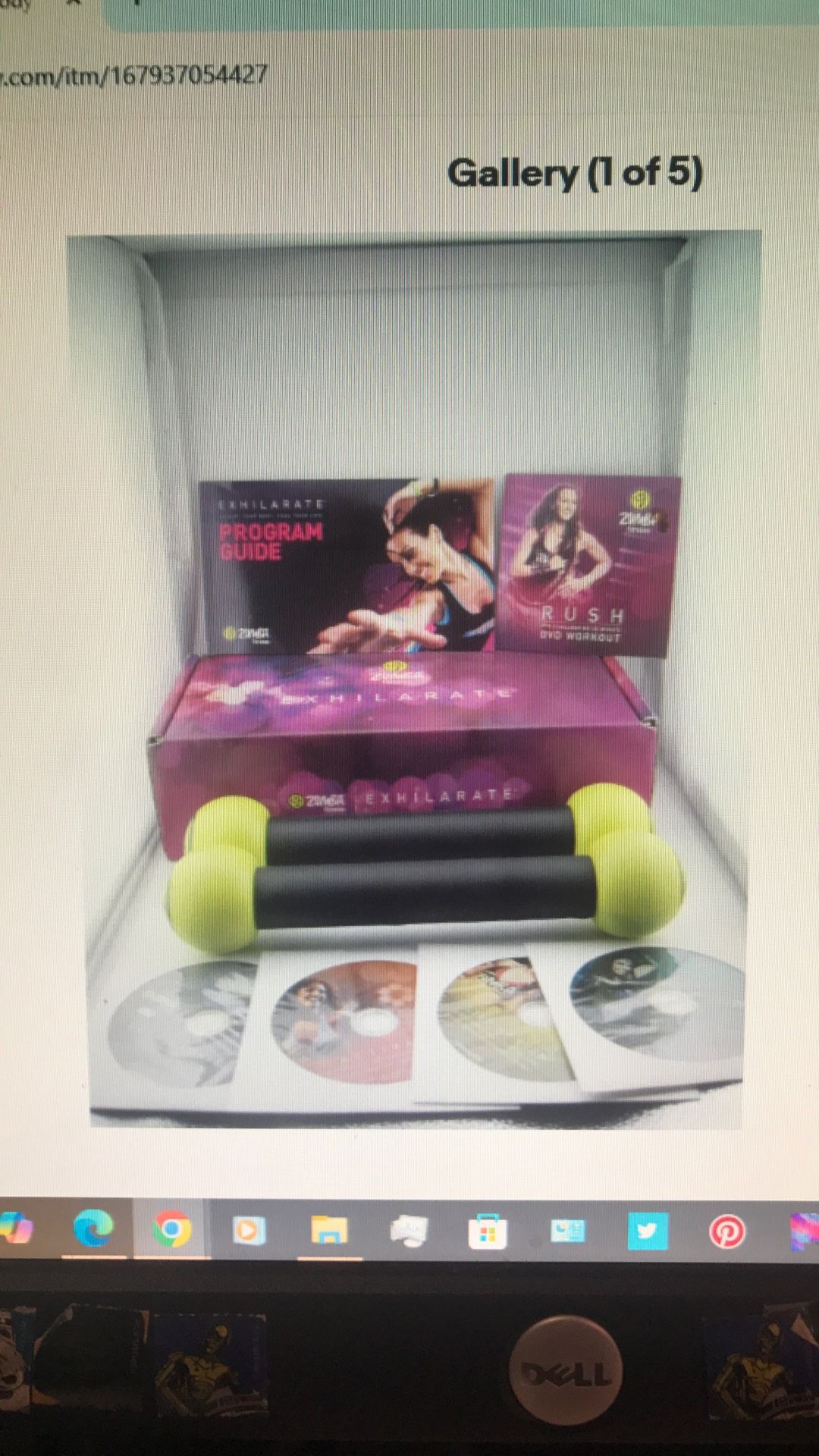 Zumba Fitness Exhilarate Body Shaping System 5 DVD Set Toning Sticks & Guide
