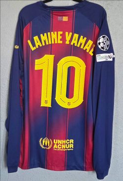 FC Barcelona Lamine Yamal #10 Long Sleeve Jersey