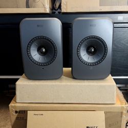 KEF (LSX II LT) Premium Wireless HiFi Monitor Speakers | Bookshelf System | Uni-Q Driver | High-Resolution Audio