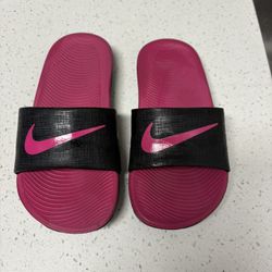 Kids' Nike Kawa Slide Sandals Size 12c Black/Pink