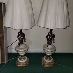 Cherub BRONZE LAMPS