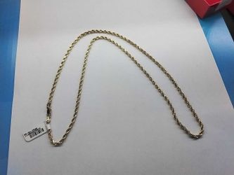 Rope Chain - Yellow Gold 14k (.585) 21.5 grams 24 inch