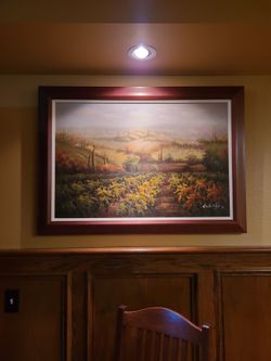 Vinyard Oil painting