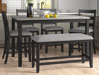 Dinning Table- 4 chairs & 1 bench