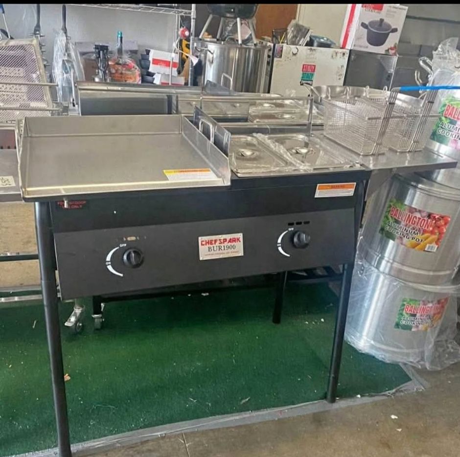 Plancha 3 En 1 Vaporera I Fridora I Mangera 