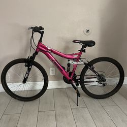 Mongoose Ledge 2.1, Dual-Suspension, Aluminum pink  24” Mountain bike