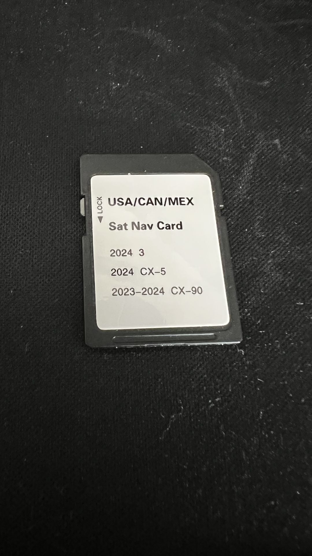 Mazda 3 CX-5 CX-90 Sat nav Card
