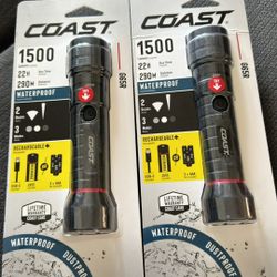 Rechargeable Flashlights 2 For $25