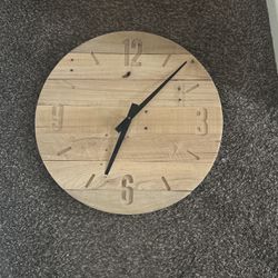 wooden clock rustic