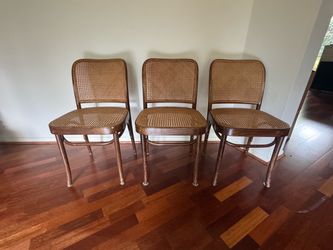 Rattan dining chairs