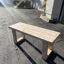 Solid Wood Outdoor Patio Bench – Handmade & Heavy Duty
