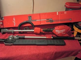 M18 MILWAUKEE FUEL pole hedge trimmer tool only $300