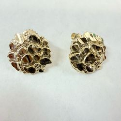 10K Gold Nugget Earrings