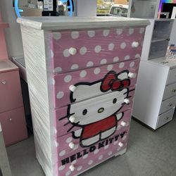 Hello Kitty Dresser Solid Wood Different Characters Available 