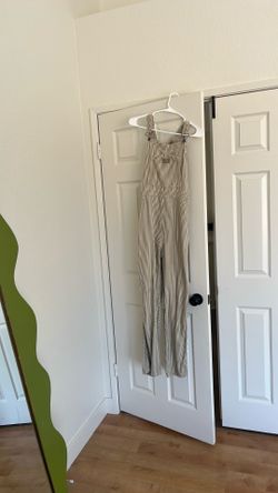 Dickies striped overalls size large