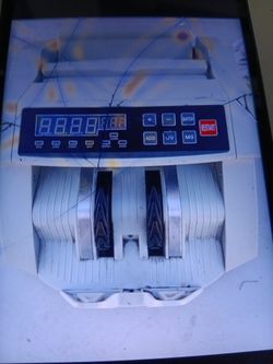 MOney counting machine grey color large machine good condition