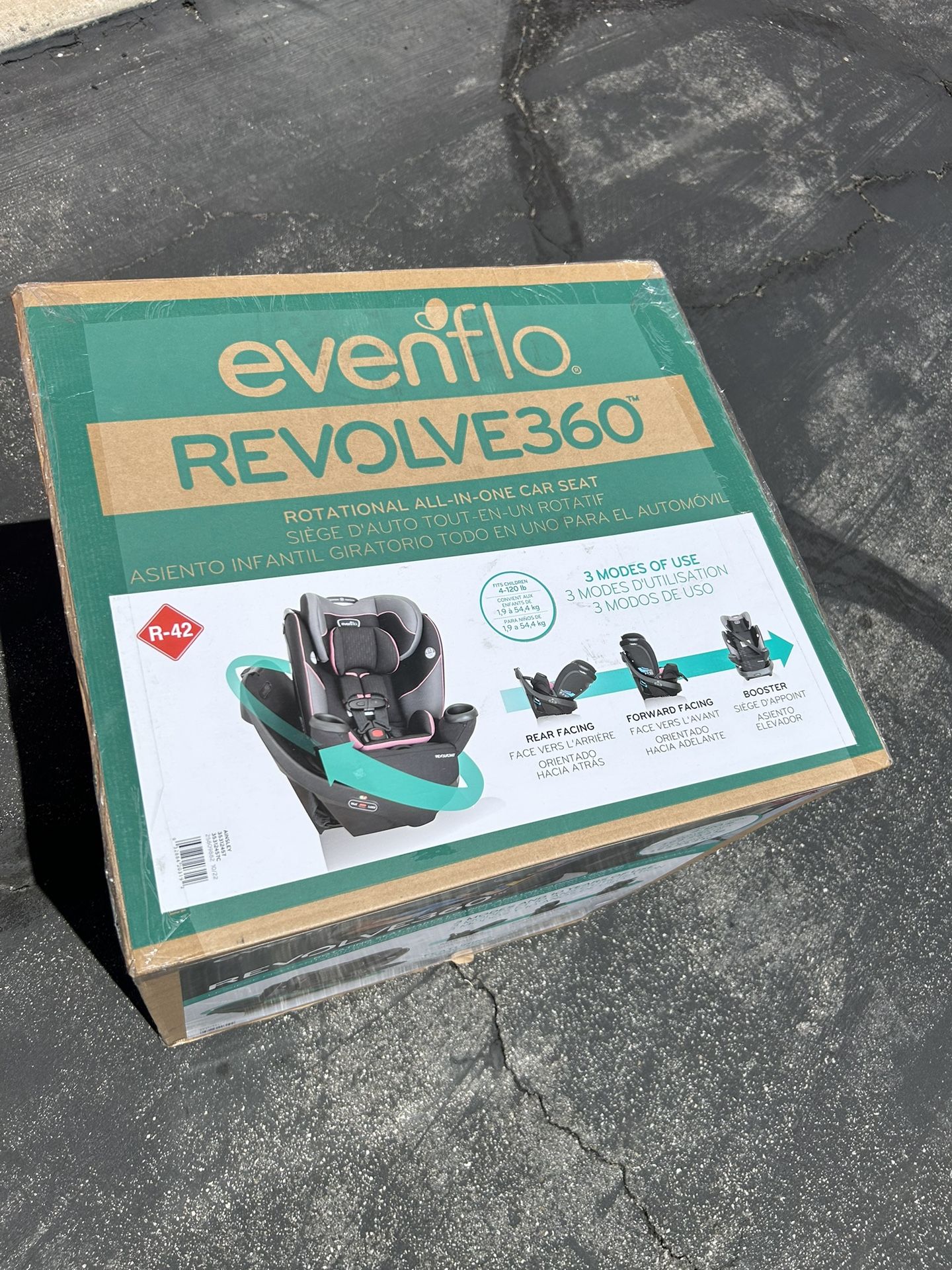 Evenflo Revolve 360 Rotational Convertible Car Seat - Ainsley Pink